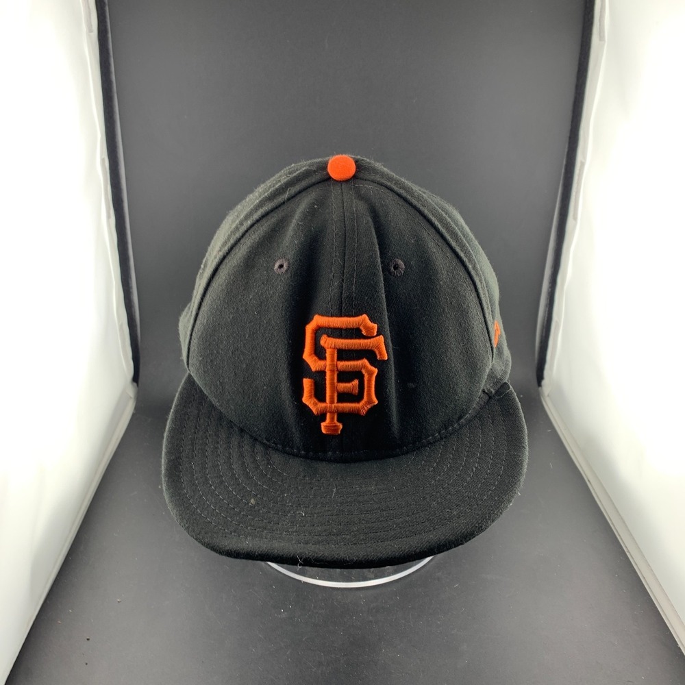 New Era 59Fifty MLB San Francisco Giants Baseball Cap Mens Size 7 5/8 Black Hat